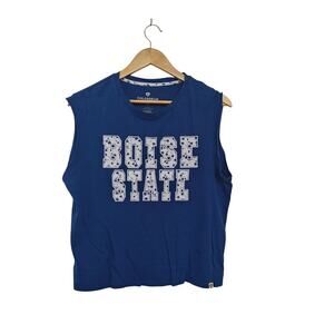 Colosseum Boise State Broncos Floral Applique Sleeveless Tank Top Women’s S